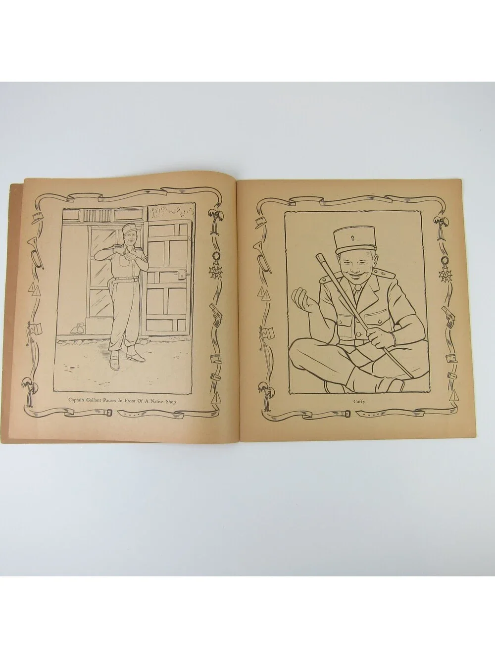 Foreign Legionnaire Coloring Book Abbot #1339 Buster Crabbe & Cuffy Vintage 1956
